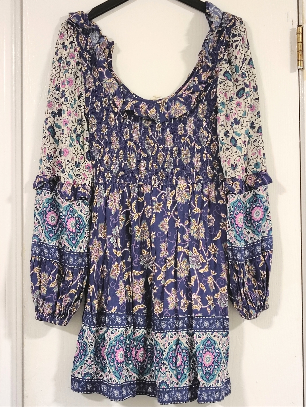 Spell $279 Clairvoyant Mini Dress Women's Small Bohemian Retro Vintage Vibes - Picture 10 of 12